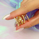 Dainty Pearl and Star Ring