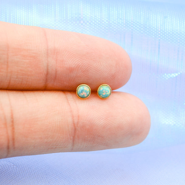 Teeny Turquoise Studs