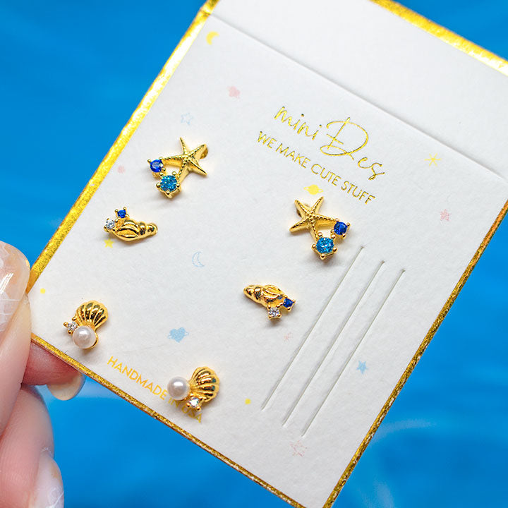 Ocean Vibe Earrings Set