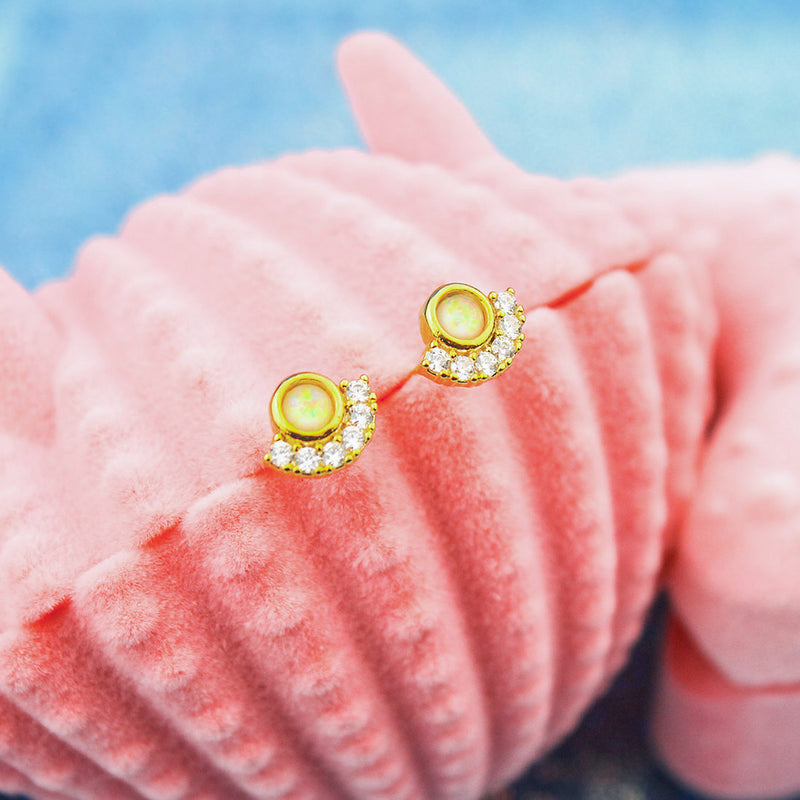 Opal Fav Studs