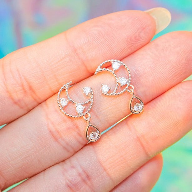 Moon Drop Earrings