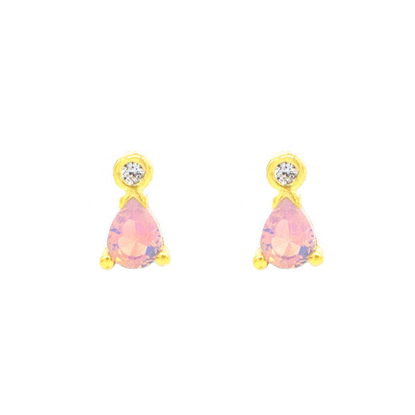 Pink Drop Earrings