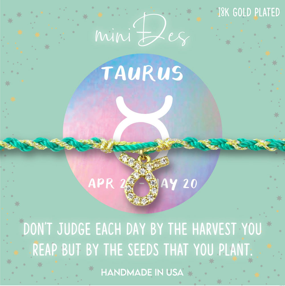 [Constellation] Taurus | String Anklet, Bracelet, & Necklace with Charm ...